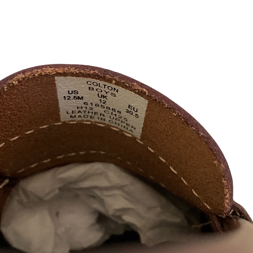 Like new! Sperry Children's Colton penny loafer boy shoes, burgundy, size 12.5M - Picture 6 of 9